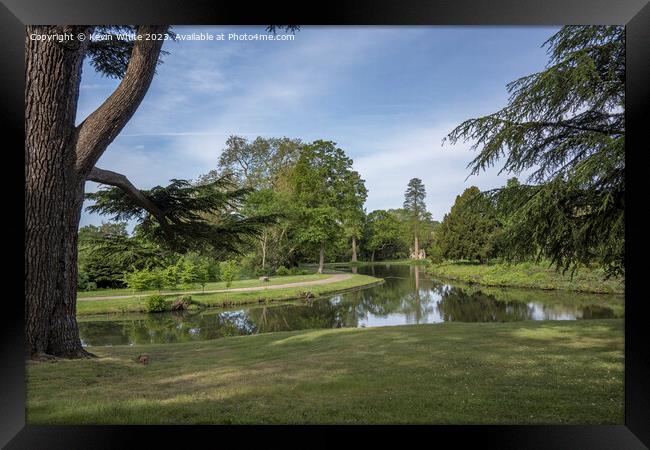 Surrey gardens in Cobham UK Framed Print by Kevin White