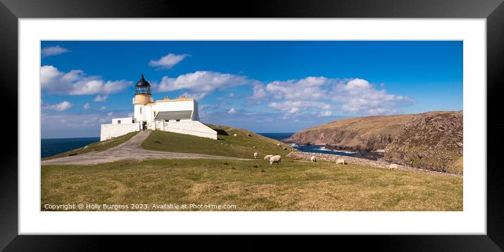 Stoer Light House Scotland on our 500 route around Scotland  Framed Mounted Print by Holly Burgess