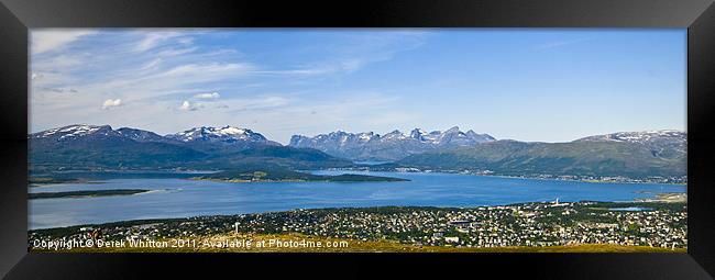 Tromso Panorama Framed Print by Derek Whitton