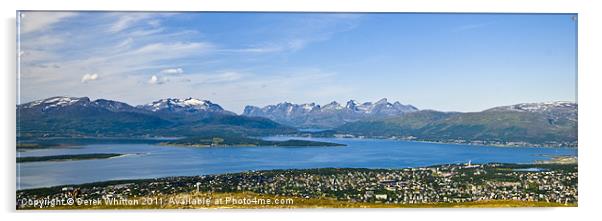 Tromso Panorama Acrylic by Derek Whitton