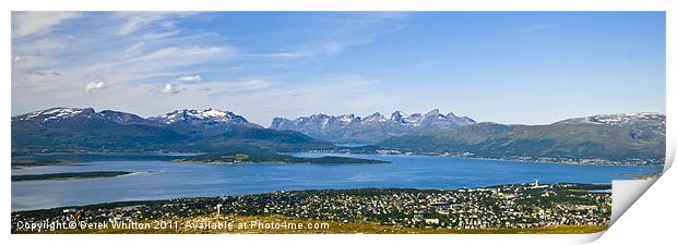 Tromso Panorama Print by Derek Whitton