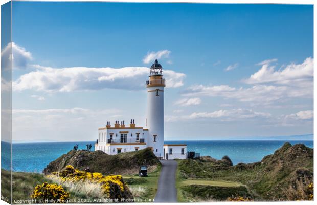 Iconic Turnberry Lighthouse: A Beacon of Scotland' Canvas Print by Holly Burgess