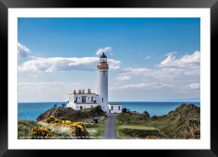 Iconic Turnberry Lighthouse: A Beacon of Scotland' Framed Mounted Print by Holly Burgess
