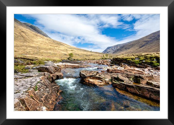 Exploring the Wilds of Glen Etive, Scotland Framed Mounted Print by Steve Smith