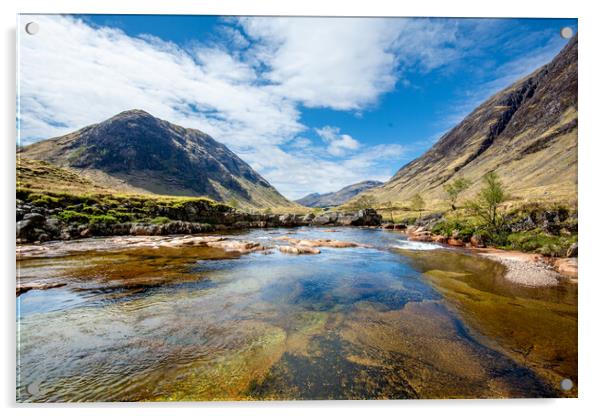 Glen Etive: Serene Scottish Escape Acrylic by Steve Smith