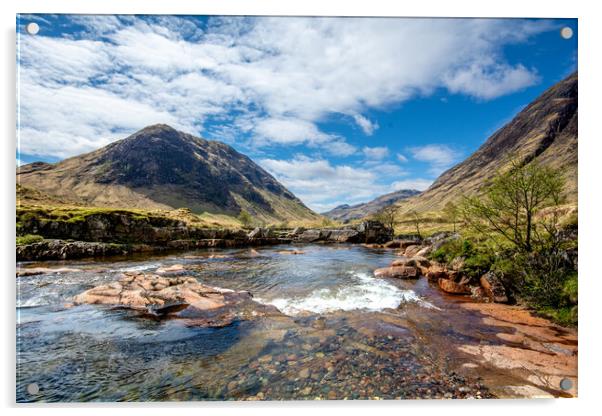 Glen Etive: Where Wilderness Thrives Acrylic by Steve Smith