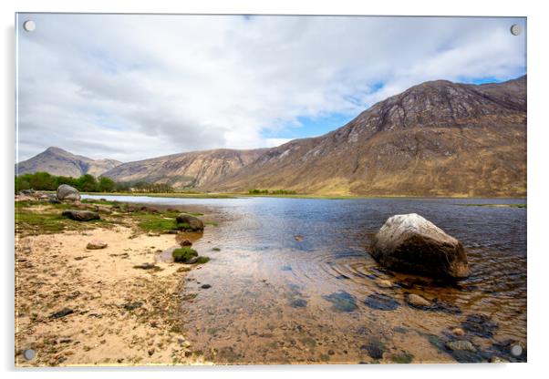 Discovering Loch Etive's Untouched Beauty Acrylic by Steve Smith