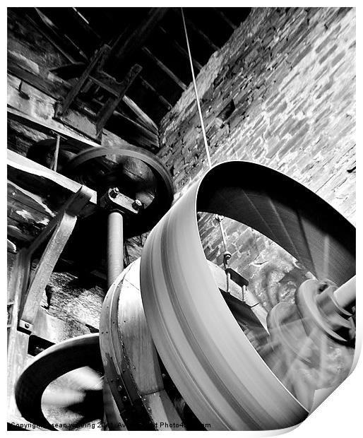 The wheels of industry Print by Sean Wareing