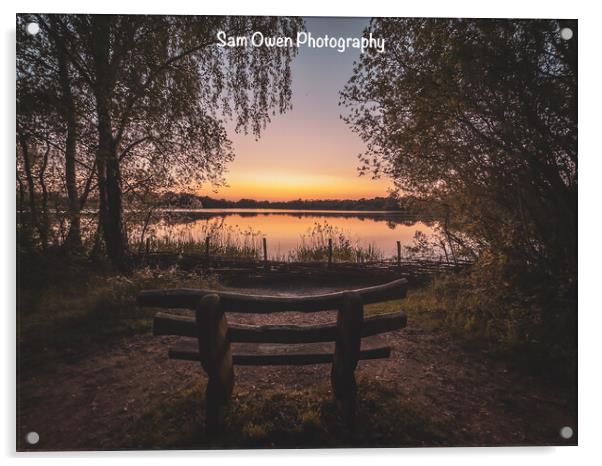 The gorgeous Lackford Lakes Acrylic by Sam Owen