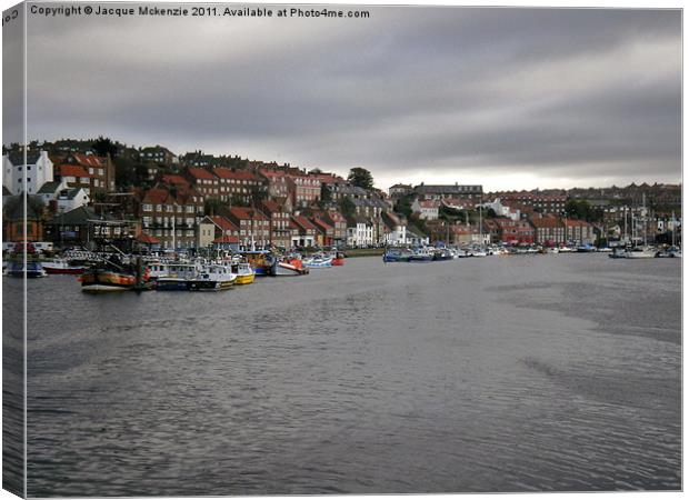 WHITBY IN NOVEMBER Canvas Print by Jacque Mckenzie