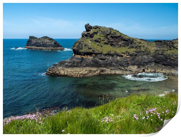 Majestic Landscape of Boscastle Print by Tony Twyman