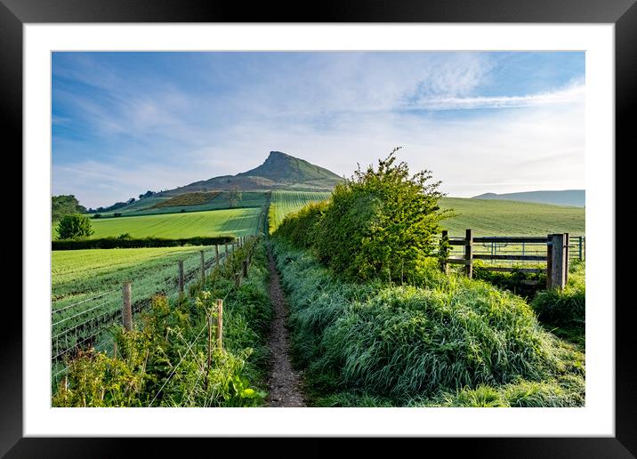 Uncovering Roseberry's Iconic Landscape Framed Mounted Print by Steve Smith