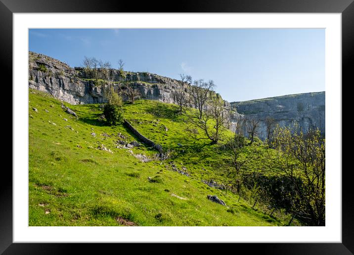 Malham Cove: A Natural Marvel Framed Mounted Print by Steve Smith