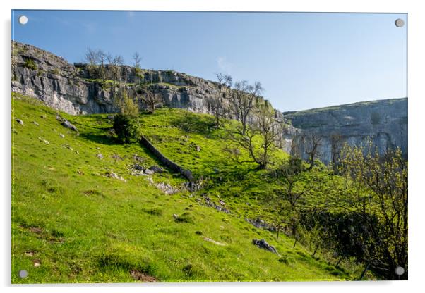 Malham Cove: A Natural Marvel Acrylic by Steve Smith