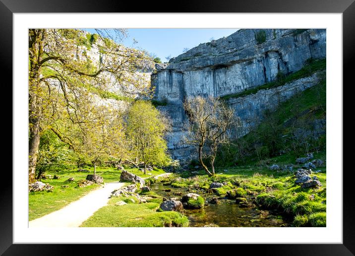 Discovering the Beauty of Malham Cove Framed Mounted Print by Steve Smith