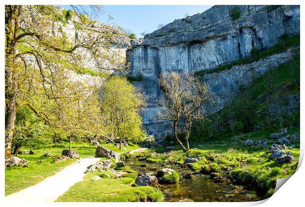 Discovering the Beauty of Malham Cove Print by Steve Smith