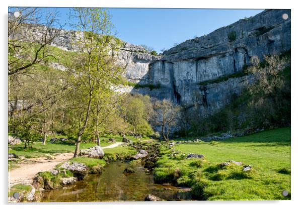 Explore the Wonders of Malham Cove Acrylic by Steve Smith