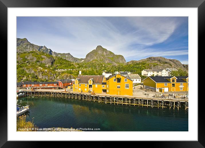 The Lofotens, Norway. Framed Mounted Print by Derek Whitton