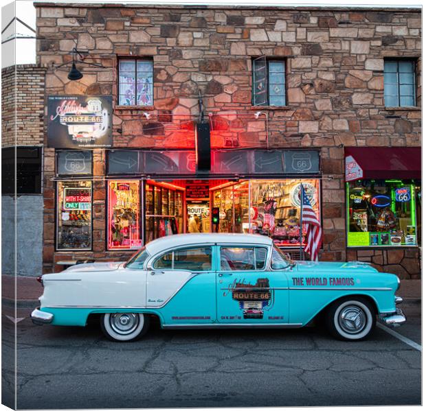 World famous route 66 Car Canvas Print by robert walkley
