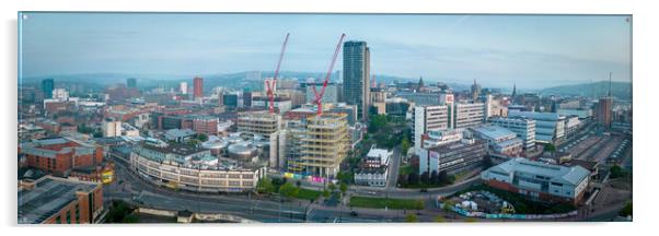 The City of Sheffield Acrylic by Apollo Aerial Photography