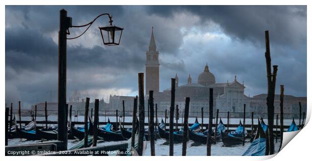 Moody Sky in Venice, Italy Print by Imladris 