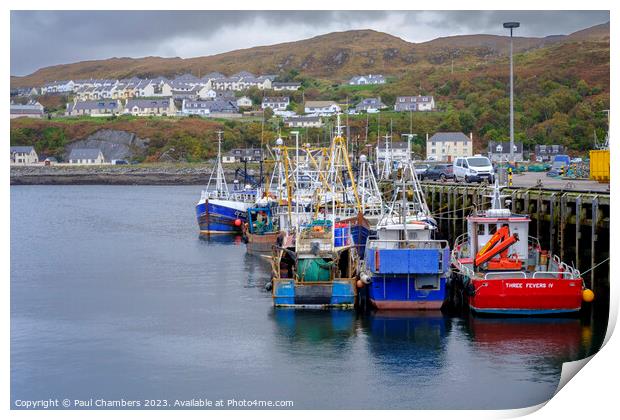 Mallaig Harbour Print by Paul Chambers