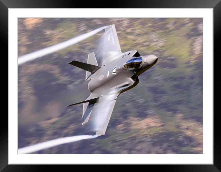 USAF F35-A Framed Mounted Print by Rory Trappe