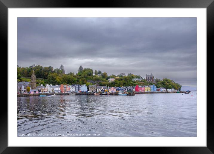 Vibrant Tobermory: A Colourful Haven Framed Mounted Print by Paul Chambers