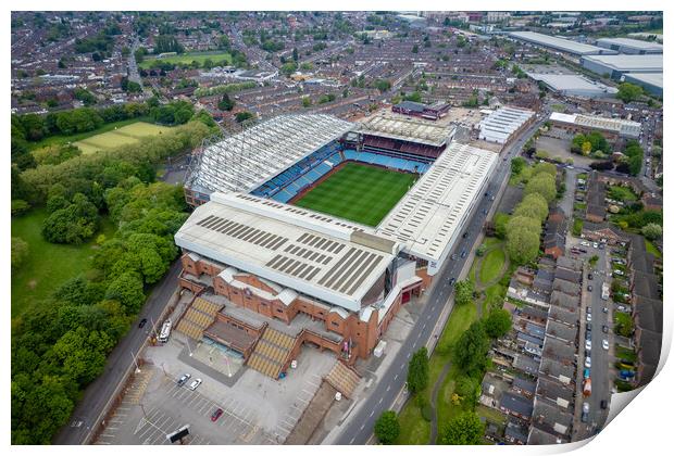 Villa Park Aston Villa FC Print by Apollo Aerial Photography