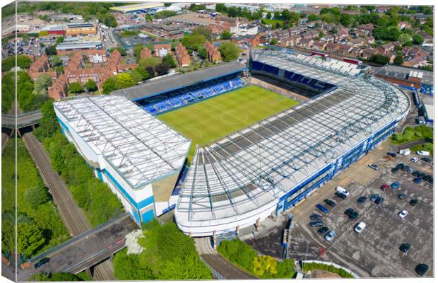 St Andrews Birmingham City FC Canvas Print by Apollo Aerial Photography
