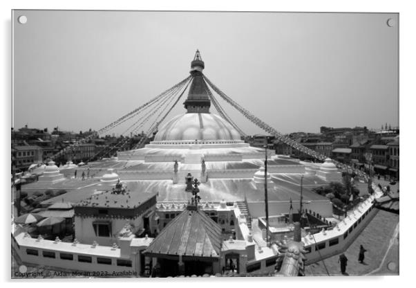 Boudhanath Stupa - Kathmandu - Nepal Acrylic by Aidan Moran