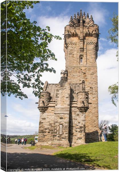 'The Titan of Stirling: Wallace Monument' Canvas Print by Holly Burgess