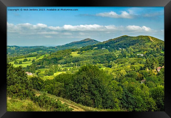 Malvern Hills in Worcestershire and Herefordshire Framed Print by Nick Jenkins