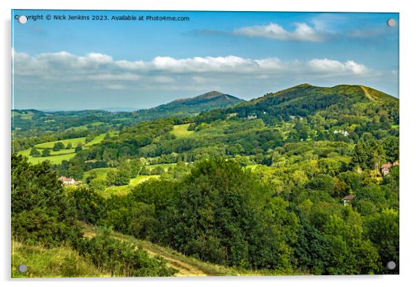Malvern Hills in Worcestershire and Herefordshire Acrylic by Nick Jenkins