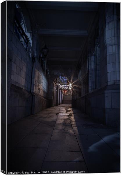 Back streets of Liverpool Canvas Print by Paul Madden
