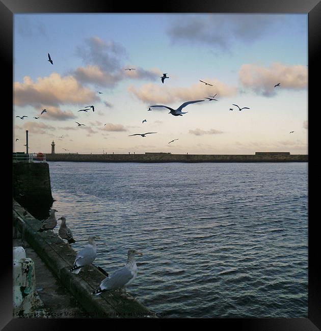 OVER THE SEA TO SKY Framed Print by Jacque Mckenzie