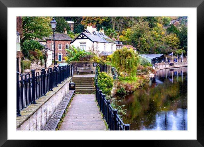 Capturing the Charm of Knaresborough Waterside Framed Mounted Print by Steve Smith