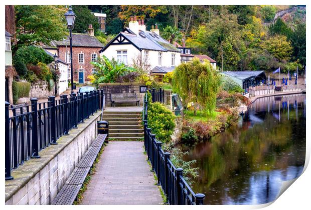 Capturing the Charm of Knaresborough Waterside Print by Steve Smith