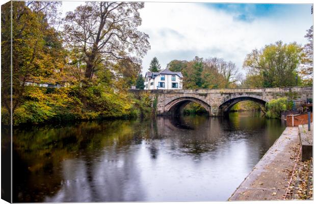 Tranquil Beauty of Knaresborough Waterside Canvas Print by Steve Smith