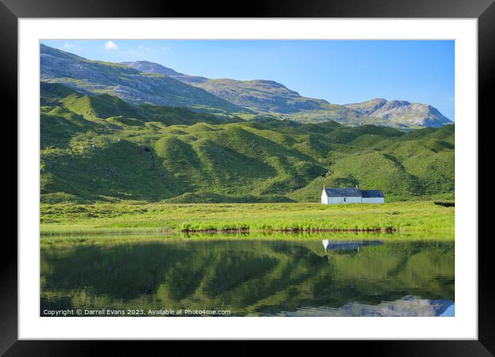 Ling Hut in the hills Framed Mounted Print by Darrell Evans