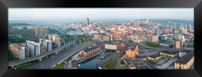 Victoria Quays Sheffield Framed Print by Apollo Aerial Photography