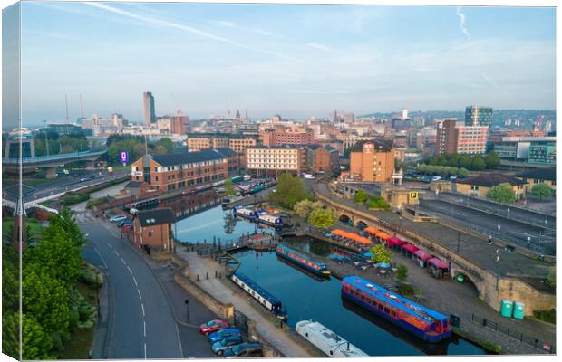 Victoria Quays Sheffield Canvas Print by Apollo Aerial Photography