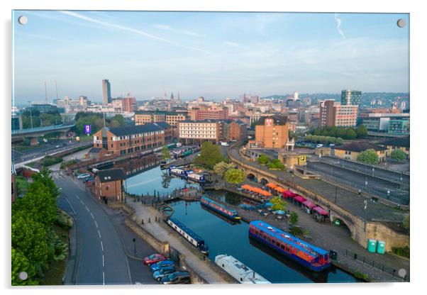 Victoria Quays Sheffield Acrylic by Apollo Aerial Photography