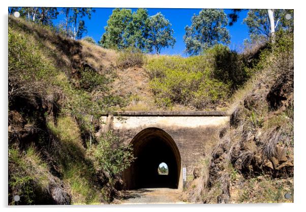 Yimbun Railway Tunnel Heritage Listed Acrylic by Antonio Ribeiro