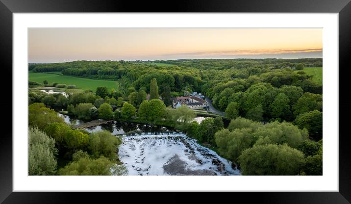 The Boat Inn Sprotbrough Framed Mounted Print by Apollo Aerial Photography