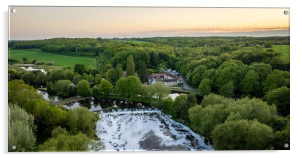 The Boat Inn Sprotbrough Acrylic by Apollo Aerial Photography