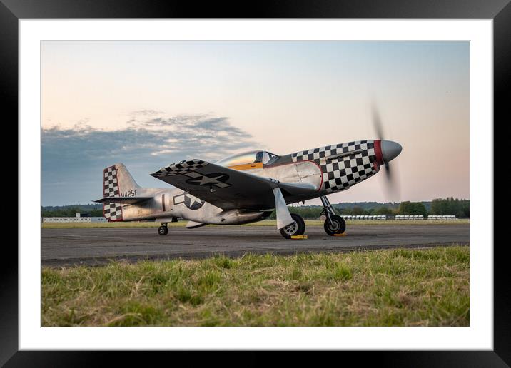 P51 Mustang Contrary Mary Framed Mounted Print by J Biggadike