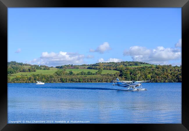 Majestic Loch Lomond from the Sky Framed Print by Paul Chambers