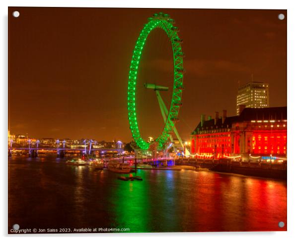 London Eye Acrylic by Jon Saiss