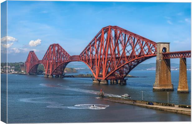 The Forth Bridge In Scotland Canvas Print by Artur Bogacki